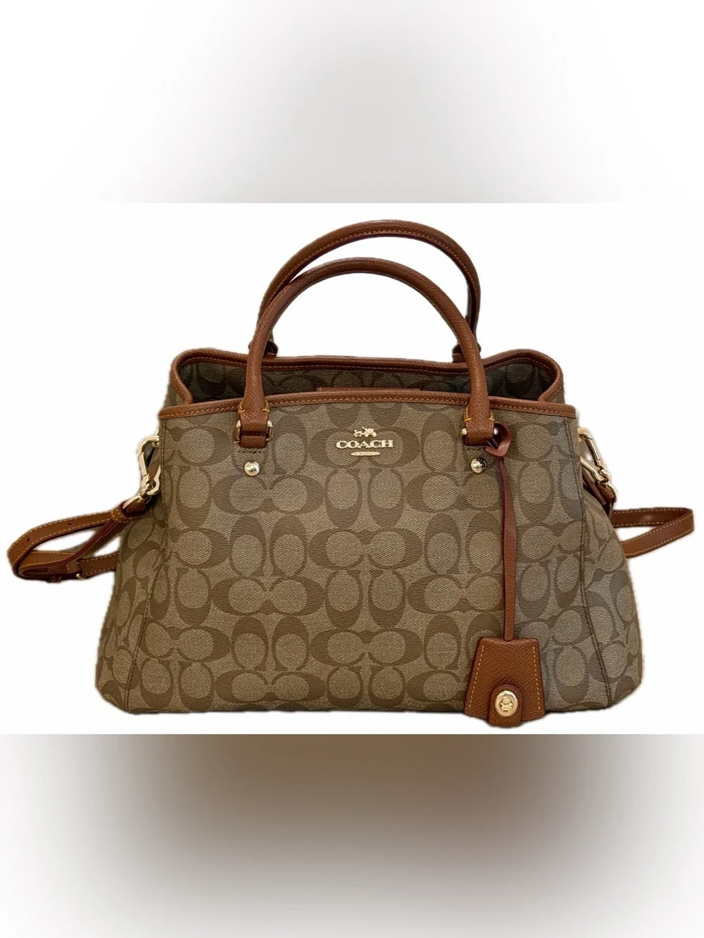 NEW~Coach Signature Margot Carryall Purse~ Retail $375